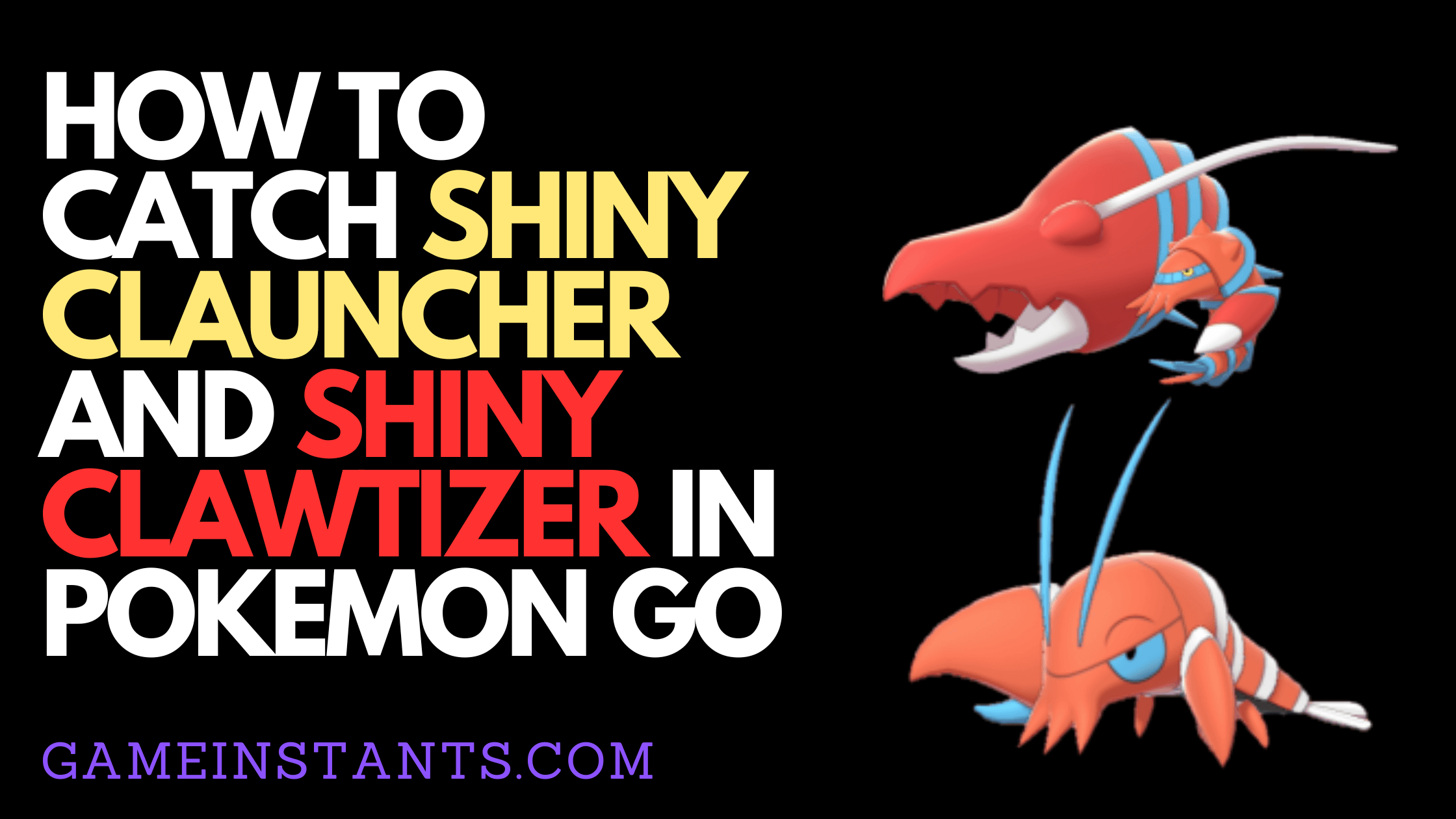 Pokemon Go Shiny Clawtizer and Shiny Clauncher
