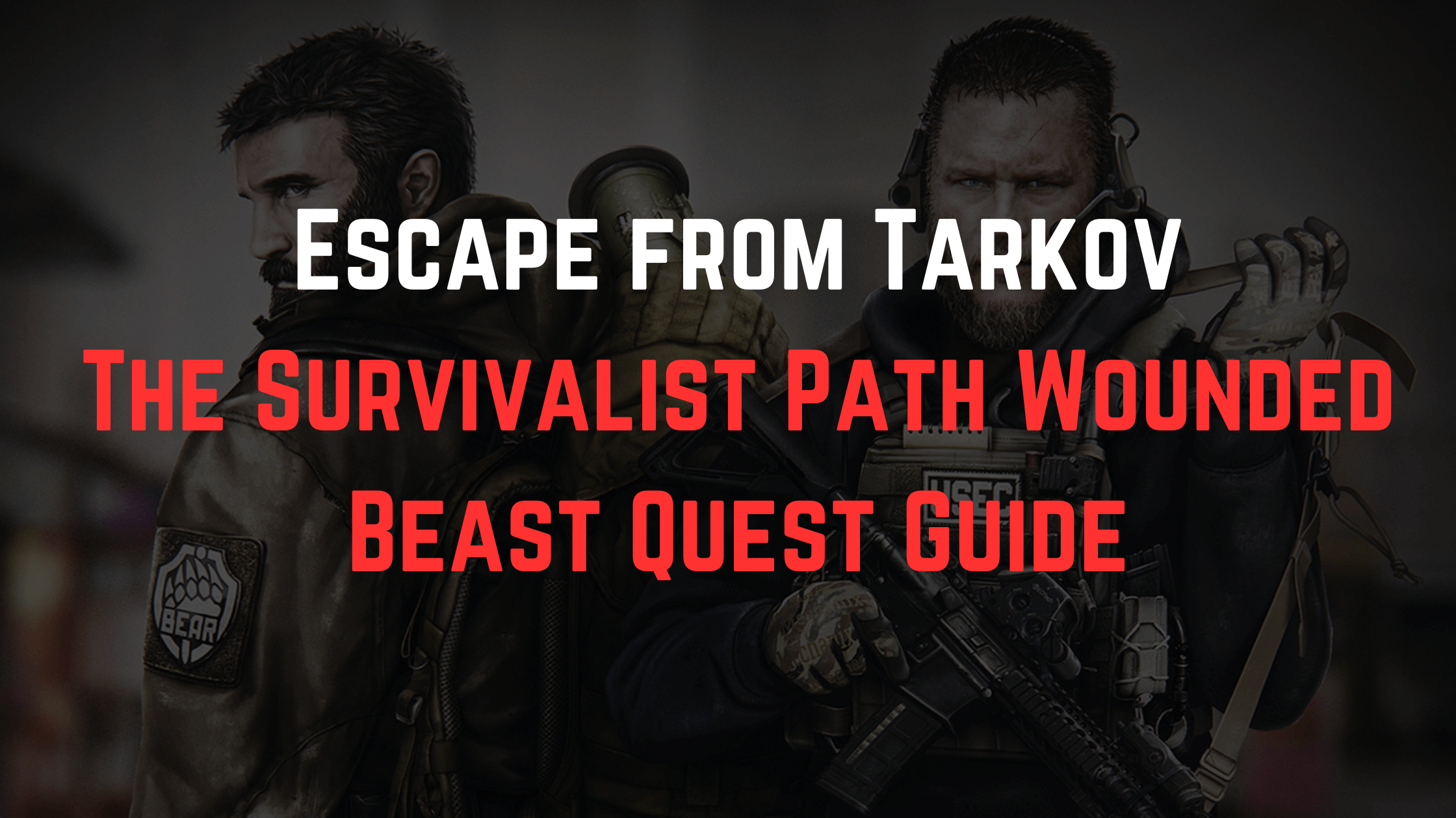The Survivalist Path Wounded Beast