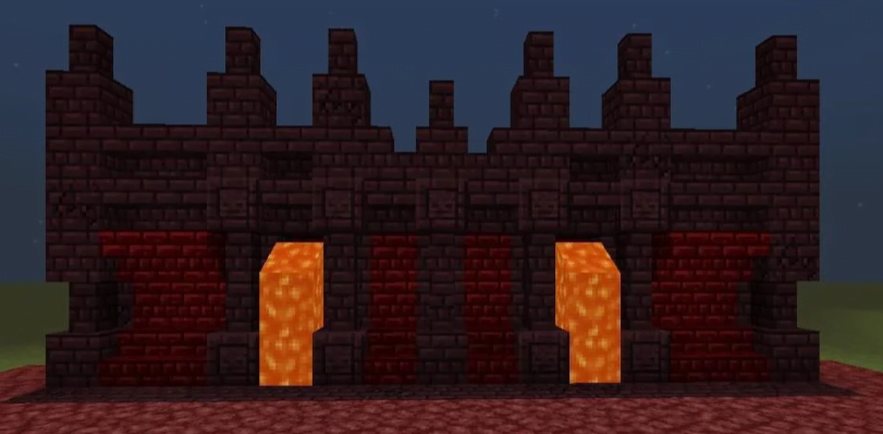Nether Minecraft Wall Design