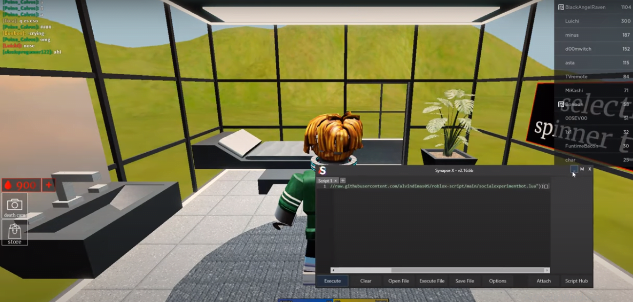 social experiment roblox script