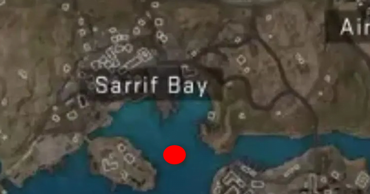 Warzone 2 Hidden Cache Location Sarrif Bay