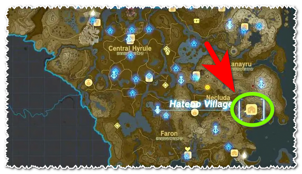 hateno village location totk